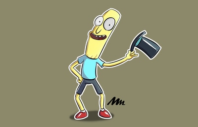 Mr. Poopybutthole drawn by Mike Mincey in adobe photoshop for a youtube video.